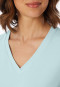 Shirt kurzarm tiefer V-Ausschnitt mint - Mix+Relax