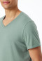 Shirt korte mouw V-hals linde - Mix+ Relax
