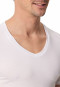 Shirt short sleeve v-neck white - Premium Modal