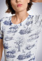 Short-sleeved shirt white-blue - Revival Greta