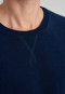 Shirt langarm Frottee Bündchen nachtblau - Mix+Relax