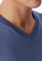 Shirt met lange mouwen en v-hals, faded denim - Mix+ Relax