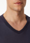 Shirt langarm V-Ausschnitt graphit - Mix+Relax