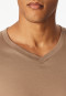 Shirt lange mouwen v-hals nougat - Mix+ Relax