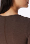Shirt langarm deep brown - Personal Fit