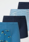 Lot de 5 shorts en coton bio taille douce rayures et dragons - 95/5