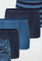 Short set van 5 streepjes blauw - 95/5