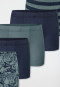 Confezione da 5 pezzi a righe blu/verde - 95/5