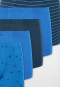 Shorts 5er-Pack Ringel Palmen mehrfarbig - 95/5