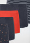 Shorts 5er-Pack Ringel Palmen mehrfarbig - 95/5