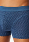 Shorts Organic Cotton gemustert atlantikblau - Comfort Fit