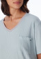 Sleepshirt short sleeve double rib bluebird - Casual Nightwear