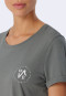 Sleepshirt kurzarm Print jade - Essential Nightwear