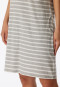 Sleep shirt short-sleeved stripes heather gray - Casual Essentials