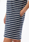 Sleep shirt short-sleeved stripes midnight blue - Casual Essentials