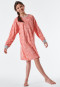 Sleepshirt langarm Fleece Bündchen Wolken rosé - Feeling@Home