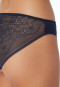 Slip dentelle microfibre bleu nuit - Invisible Lace