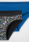 Slip 2-pack donkerblauw/zwart patroon - naadloos