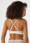 Soutien-gorge souple sans armatures et coussinets dentelle lurex blanc cassé - Glam Lace