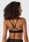 Soutien-gorge souple sans armatures avec coques dentelle Lurex noir - Glam Lace