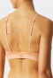 Soft bra without underwire and pads lace peach - Feminine Lace