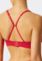 Soft bra without underwire and pads lace red - Feminine Lace