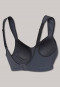 Reggiseno sportivo Softcup senza ferretto sostegno medio antracite - Active