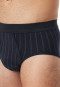 Sportslip mit Eingriff Streifen nachtblau - Fine Interlock