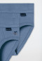 Sportslips 2er-Pack jeansblau - Fine Rib