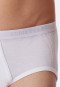 Two-pack sports briefs with fly, white, double-ribbed - Original Classics