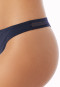 Thong microfiber lace midnight blue - Invisible Lace