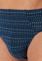 Supermini slip aquablauw met patroon - 95/5