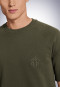 Sweater met korte mouwen, olijfgroen - Revival Friedolin