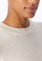 Beige-mottled jersey knit sweatshirt - Mix+ Relax