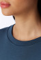 Long-Sleeve Double-Faced v-neck Sweatshirt, Deep Blue - Mix+ Relax