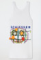 Tank top double rib white - Art Edition by Noah Becker