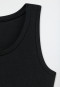 Tank top double rib black - Pure Rib