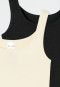 Tops Lot de deux Coton bio noir / blanc cassé - 95/5