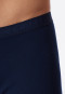 Short underpants with fly fine rib navy - Original Fine Rib