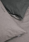 Reversible bed linen 2 piece set fine flannelette gray - SCHIESSER Home