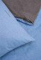 Biancheria da letto reversibile, 2 pezzi, in fine castoro, azzurro - SCHIESSER Home