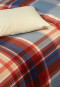 Reversible bed linen 2-piece flannelette multicolored checked - SCHIESSER Home