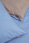 Set da 2 pezzi di biancheria da letto reversibile in Renforcé, azzurro-antracite - SCHIESSER Home