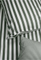 Reversible bed linen two-piece Renforcé green striped - SCHIESSER Home