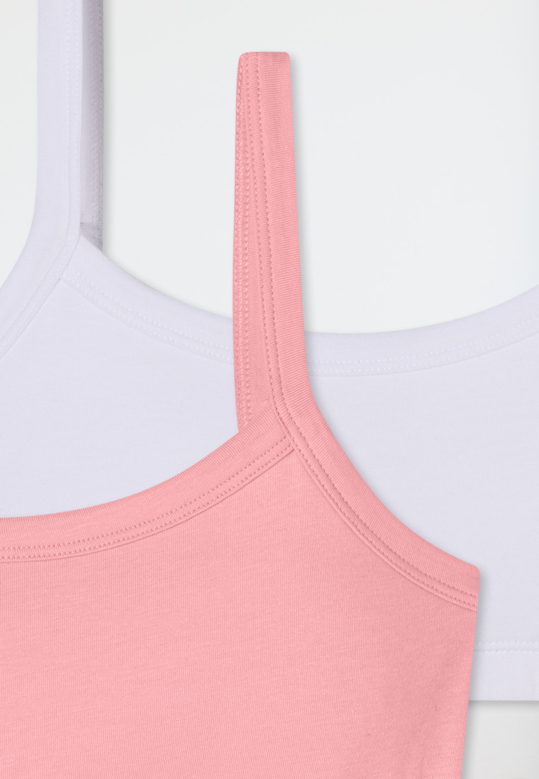 Bustiers 2er-Pack weiß/ powder pink - Fresh Vibe