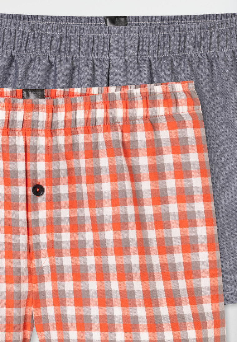 Boxershorts Webware 2er Pack mehrfarbig gemustert - Boxershorts Multipacks