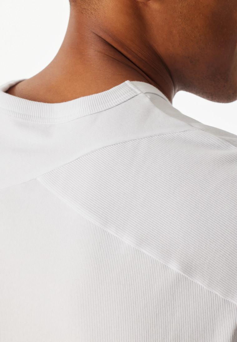 Shirt mouwen dubbelrib wit - SCHIESSER 150 Years