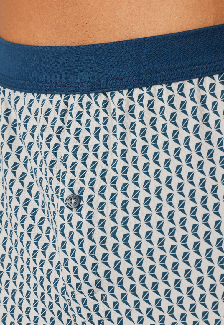Boxershorts Organic Cotton patroon zilver - Comfort Fit