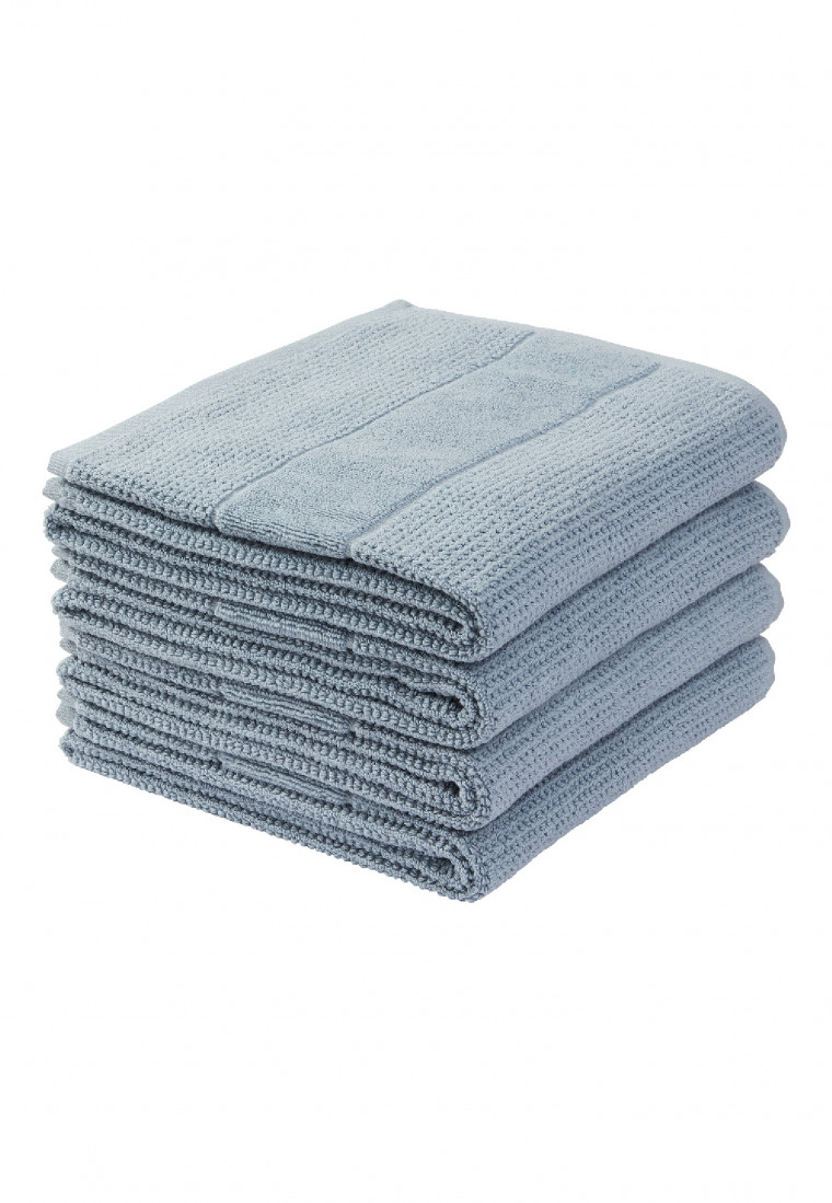 Handtuch 4er-Pack 50x100 cm blaugrau - SCHIESSER Home