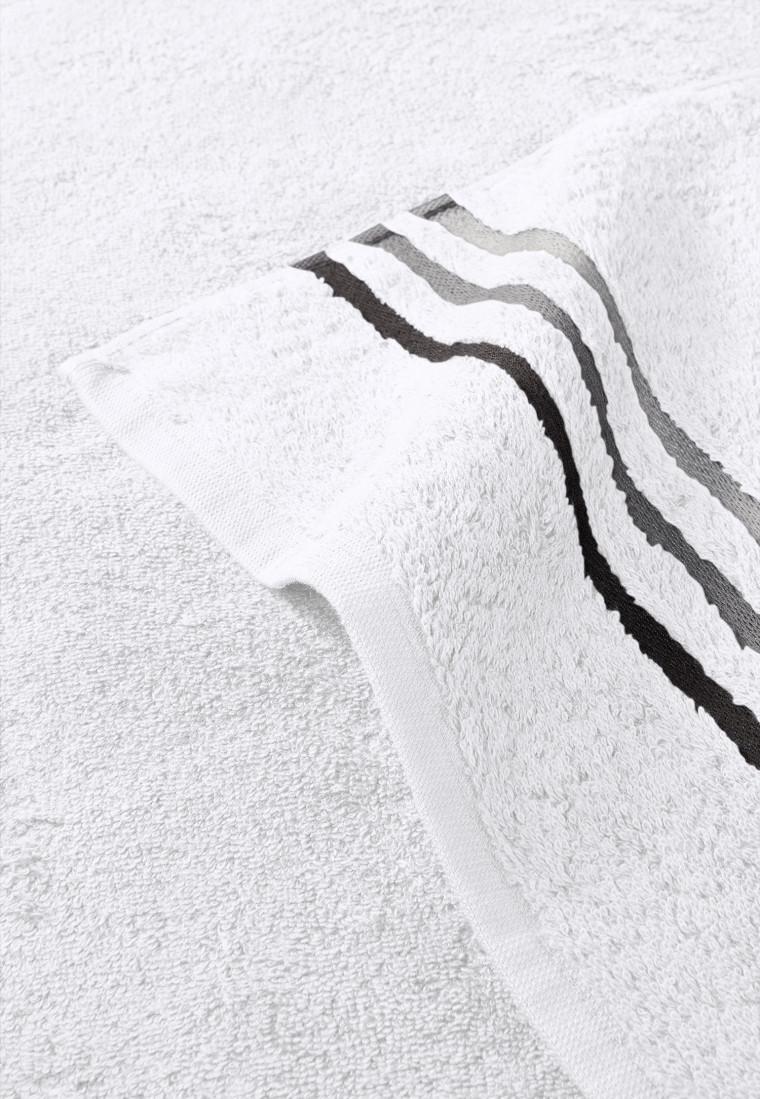 Serviette Skyline Color 50x100 blanc - SCHIESSER Home